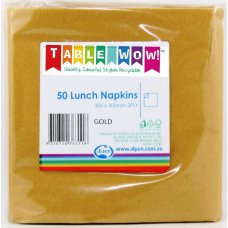 Gold Lunch Napkins 2ply - 50pk image 0