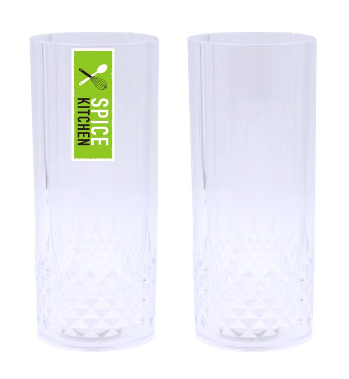 Acrylic Plastic Reusable Tall Drinking Glass (D) image 0