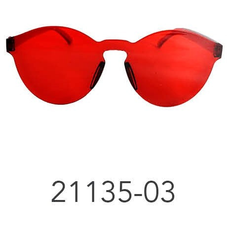 Party Glasses Perspex Wayfarer Red image 0