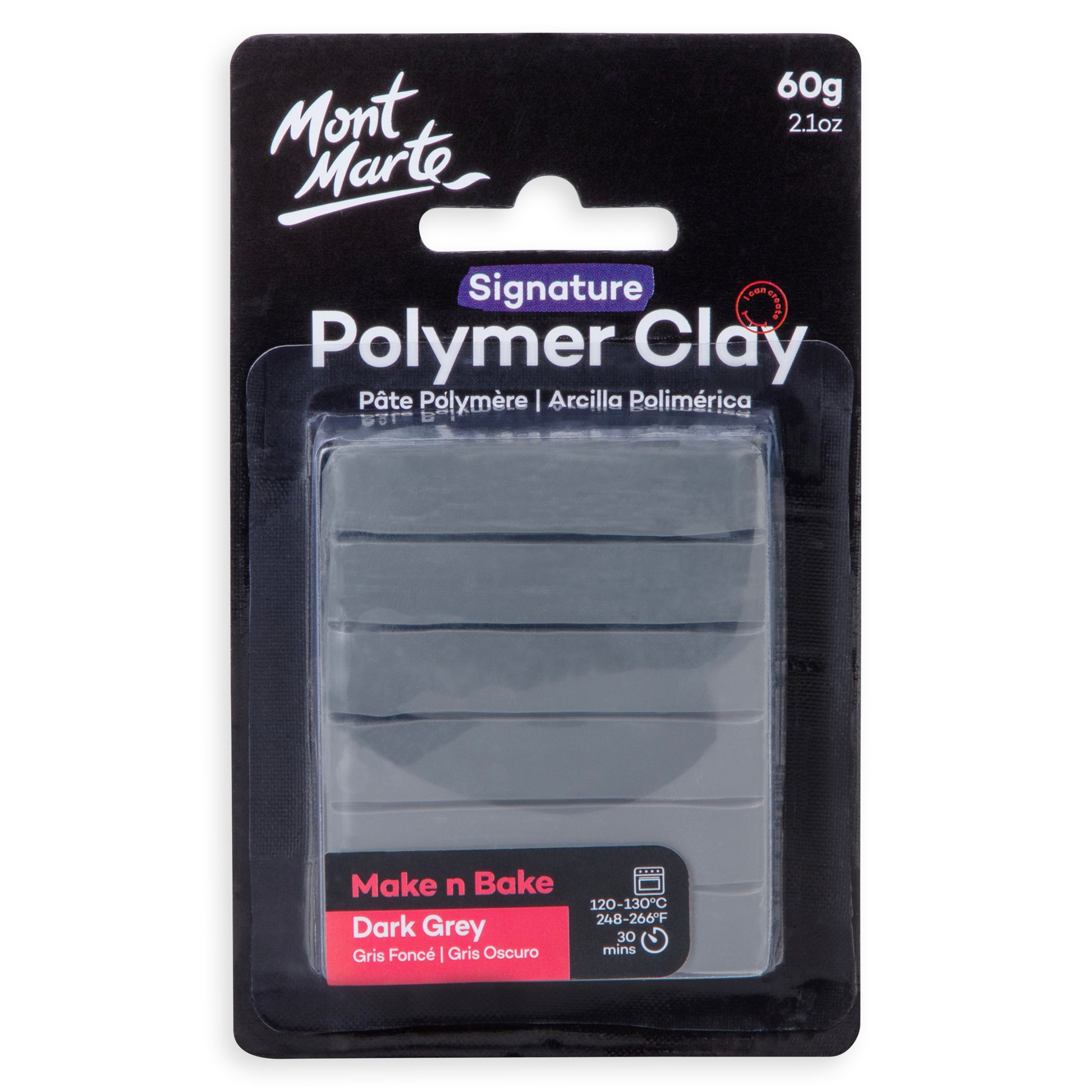 Make n Bake Polymer Clay 60g - Dark Grey image 0