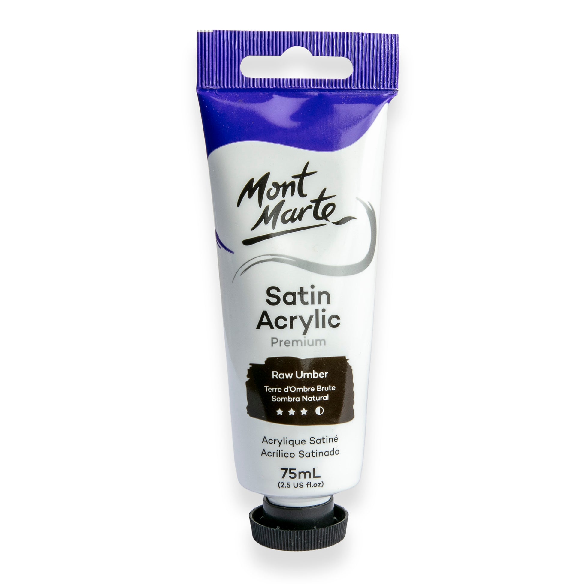 Satin Acrylic 75ml - Raw Umber image 0