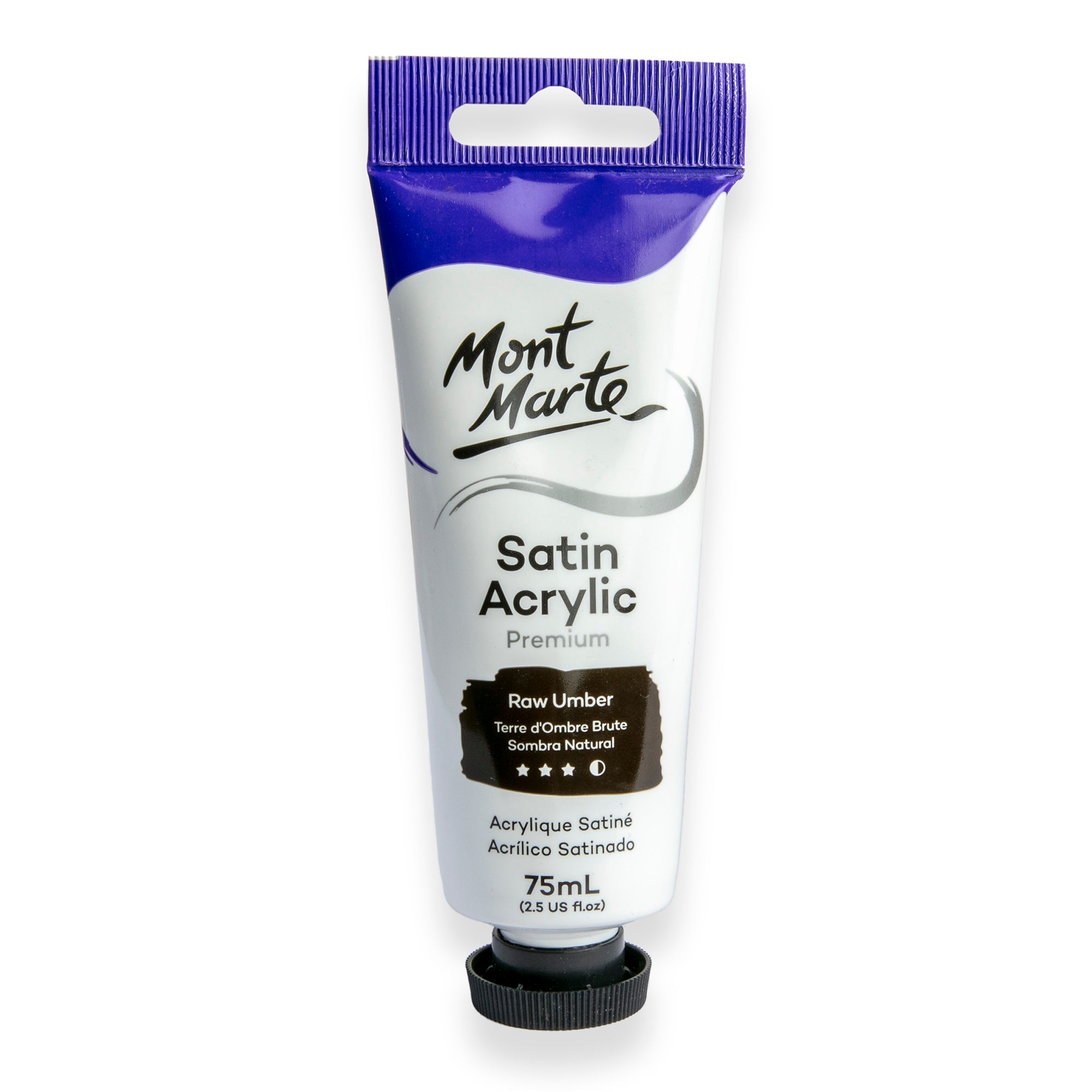 Satin Acrylic 75ml - Raw Umber image 0