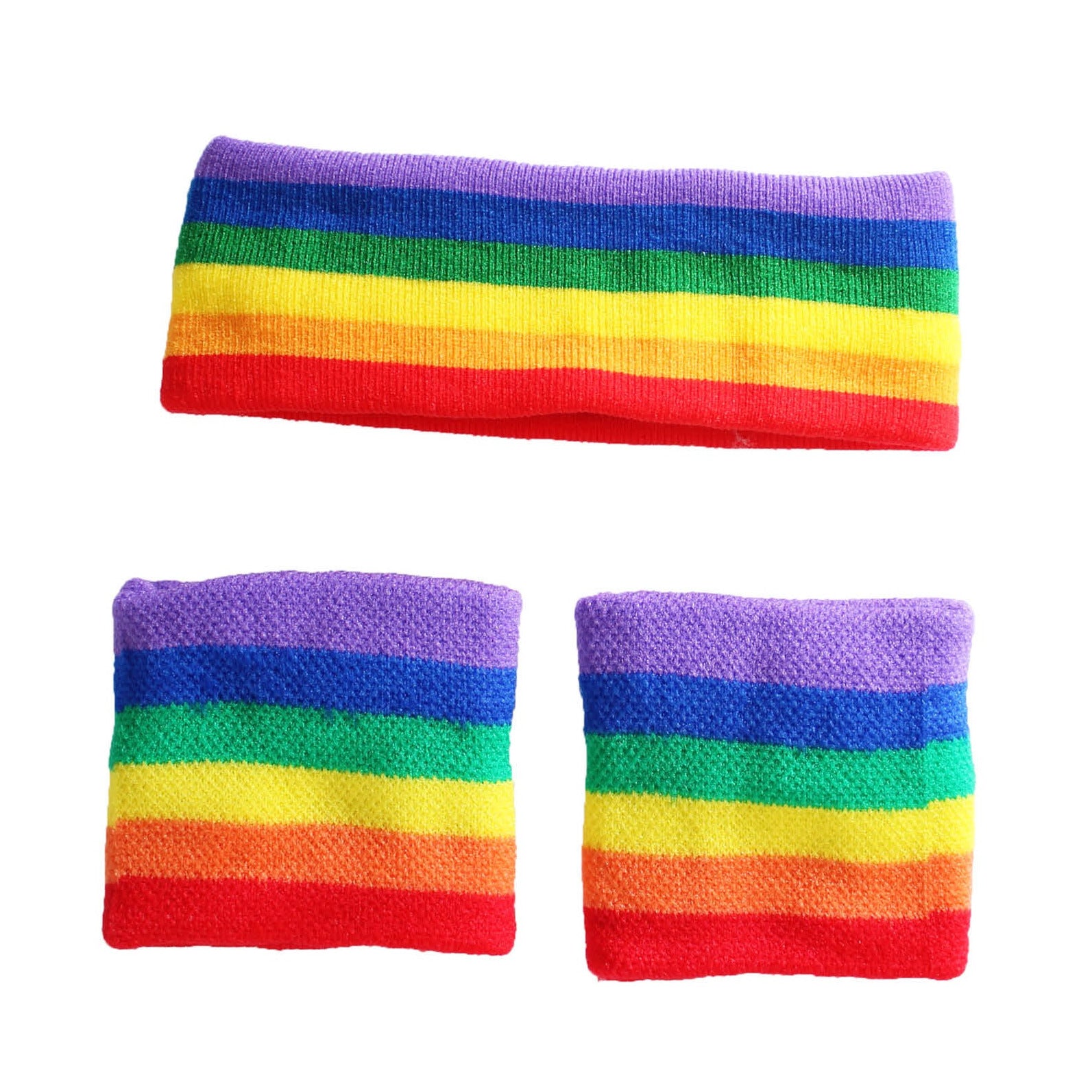 Headband & Wristband Set (Rainbow) image 0