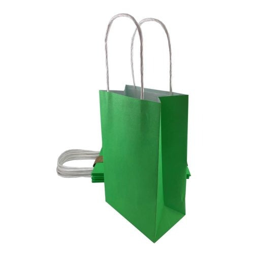 PAPER PARTYBAGS - LIME 5pk image 0