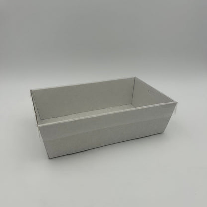 3pk White Rect. Grazing Box + Lid Small (25.5*15.5*8cm) image 0