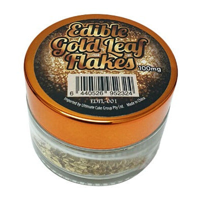 Gold Leaf Flakes 100% Edible 50mg image 0