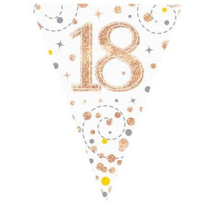Sparkling Fizz Rose Gold Bunting 3.9m #18 image 0
