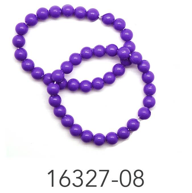 Neon Beaded Bracelet (Purple)2pk image 0