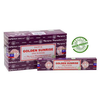 Satya (BANG) Golden Sunrise Incense Sticks 15g image 0