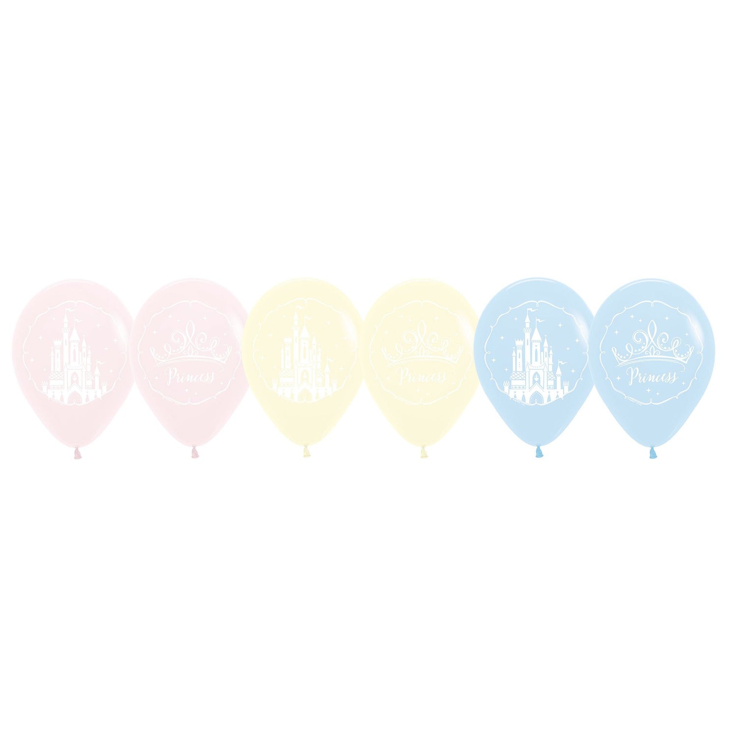 6 Disney Princess Once Upon A Time 30cm Latex Balloons image 0