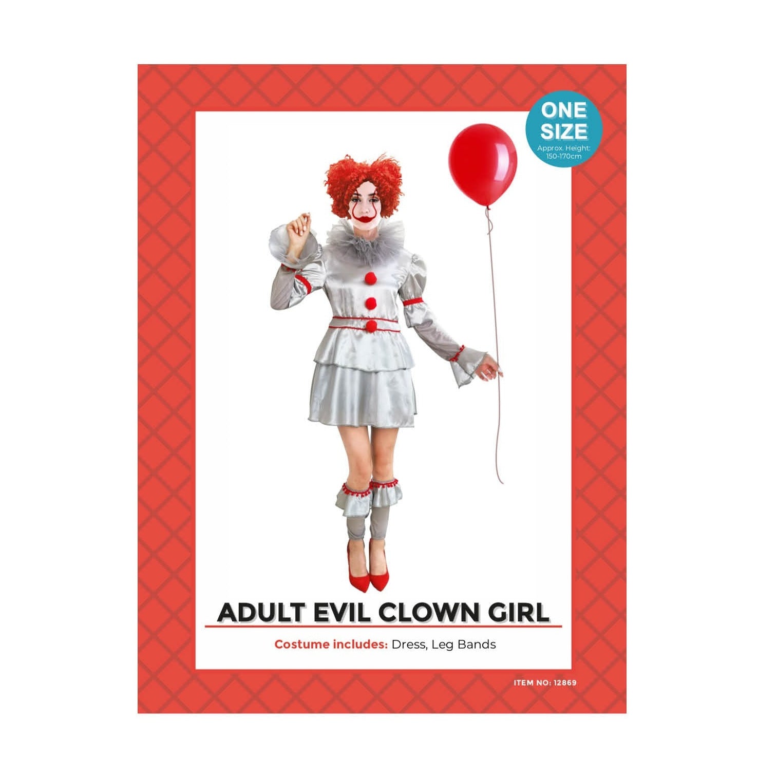 Adult Killer Clown Lady Costume image 0