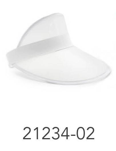 Perspex Visor White Rim - Frosted White image 0