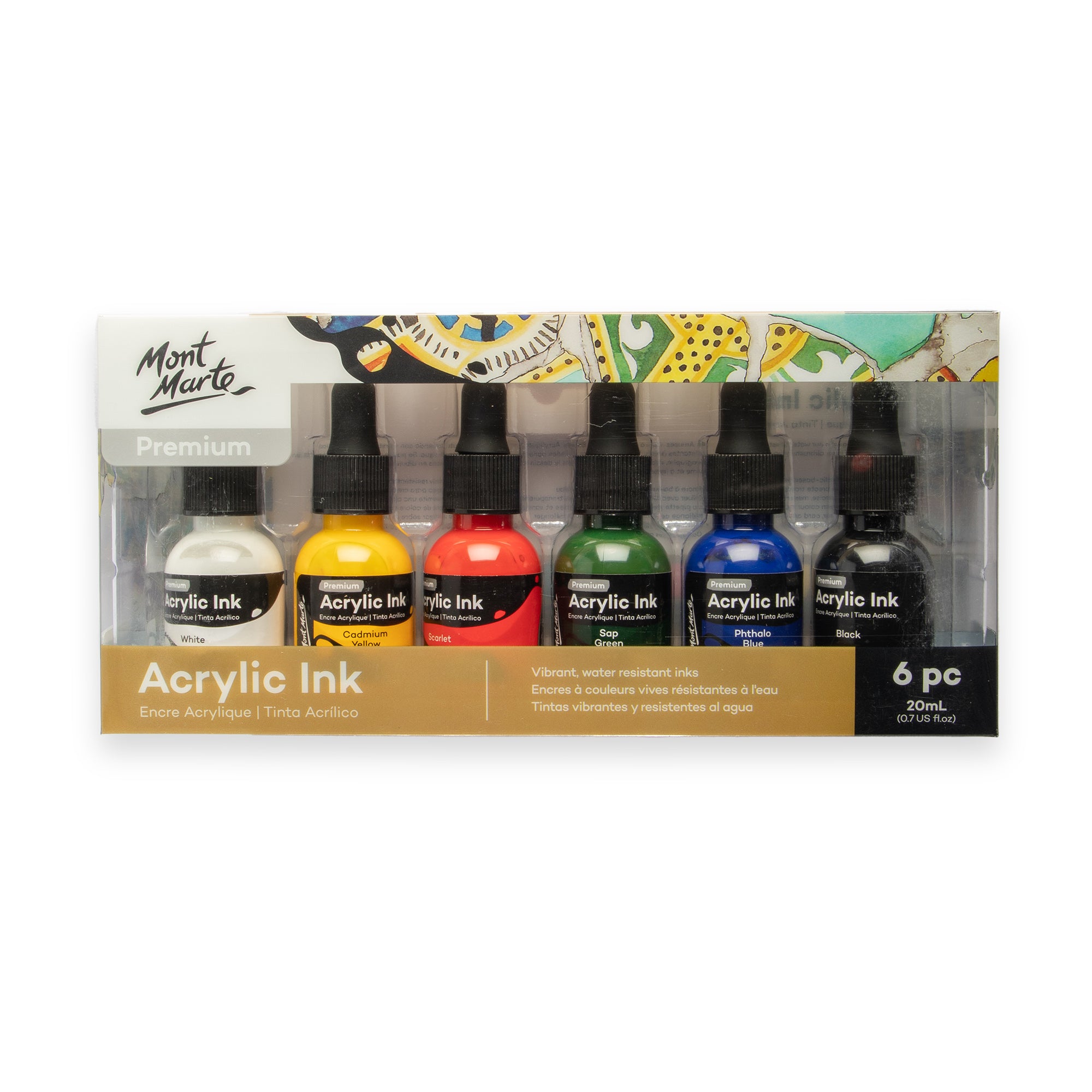 Acrylic Ink 6pc x 20ml image 0