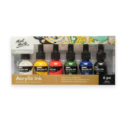 Acrylic Ink 6pc x 20ml image 0