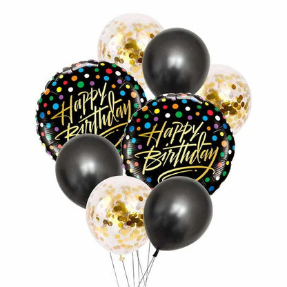 8pc Happy Birthday Balloon Set image 0