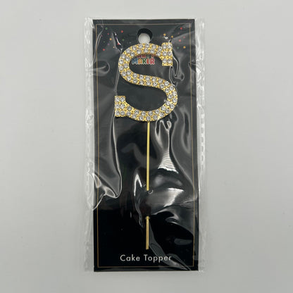 Gold Letter Cake Topper - S image 0