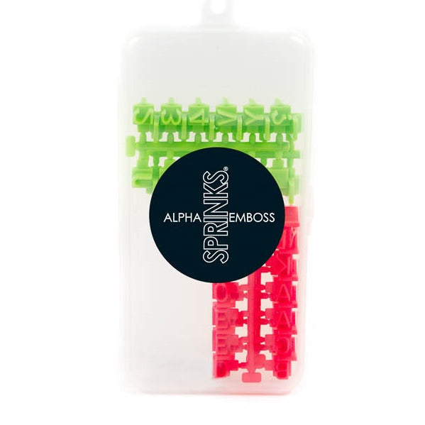 SPRINKS Alphabet & Number Embosser Set image 0