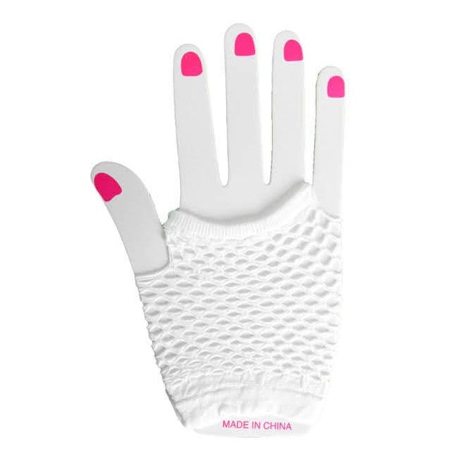 Fishnet Glove (Short) (White) image 0