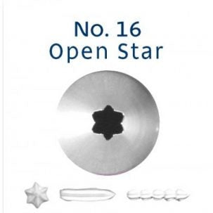 Piping Tip Open Star 16 image 0