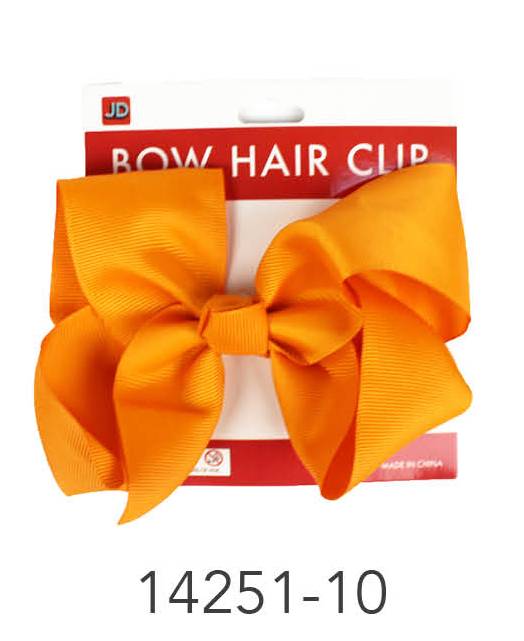 Bow Hair Clip (Orange) image 0