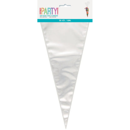 25 CONE CELLO BAGS - CLEAR image 0