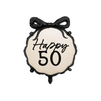 Foil Ribbon Balloon Happy 50th