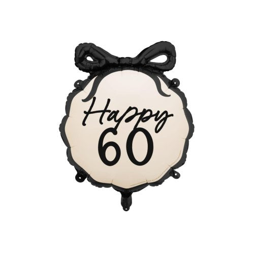 Foil Ribbon Balloon Happy 60th