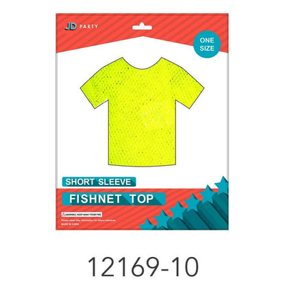 Fishnet Top (Short Sleeve) Yellow image 0