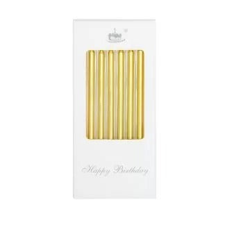 Metallic Candle 6pcs - Gold image 0