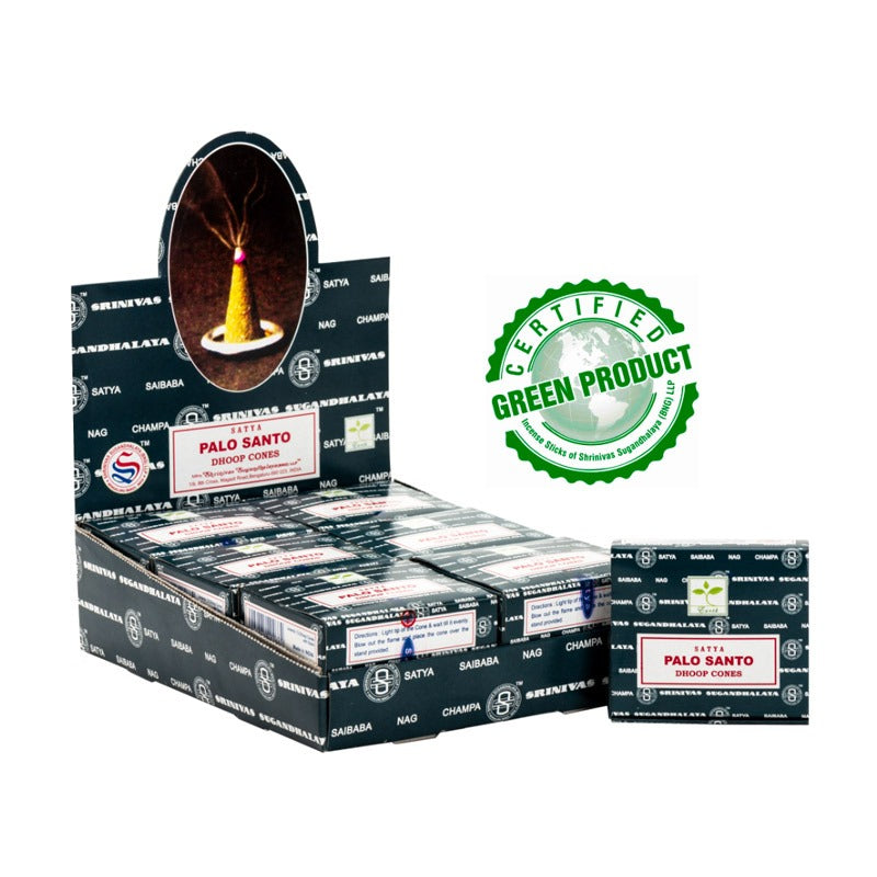 Satya Palo Santo Perfumed Dhoop Cone (Pack of 12) image 0