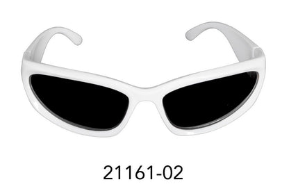 Party Glasses Wrap Scifi (White w Black lens) image 0