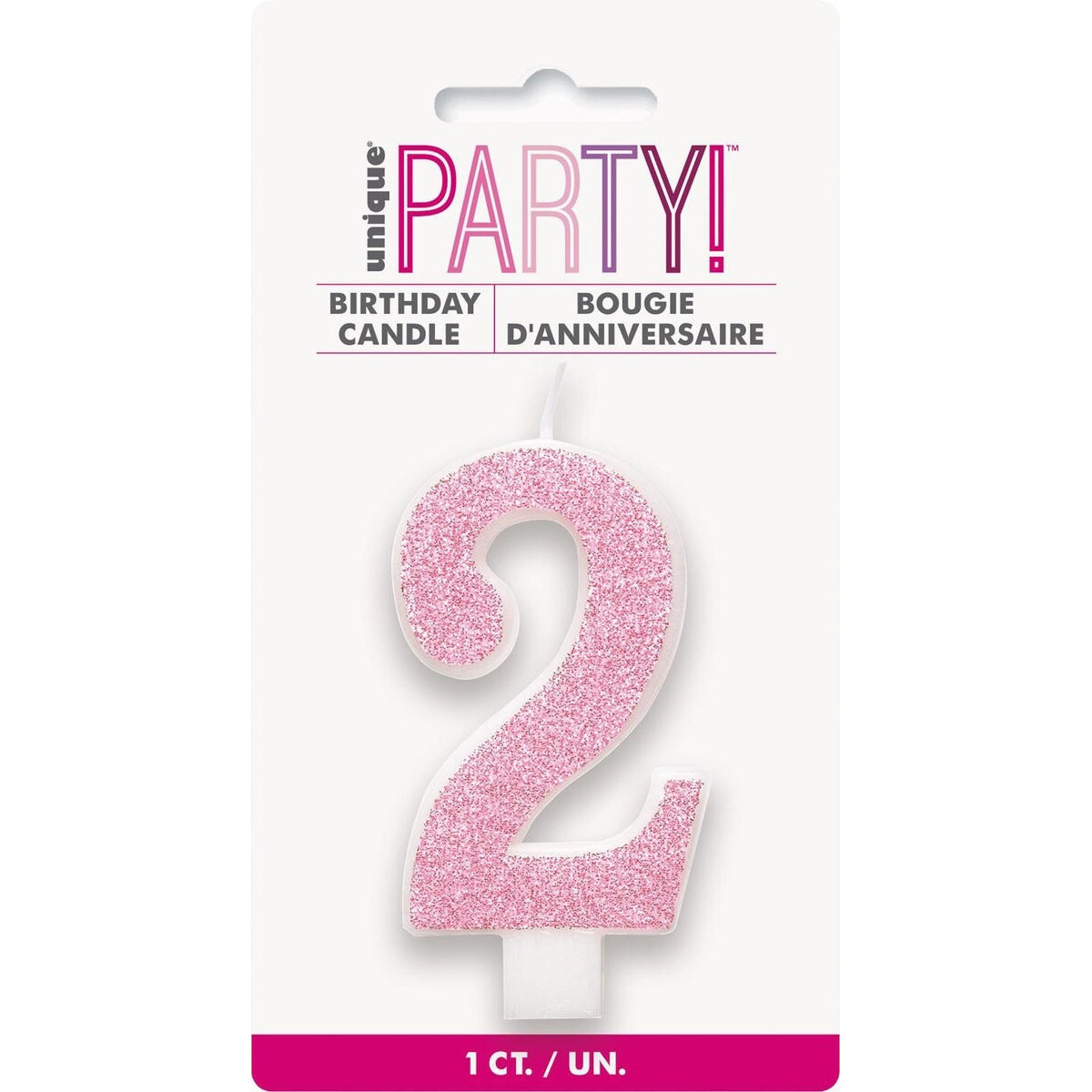 NUMERAL CANDLE 2 - PINK image 0