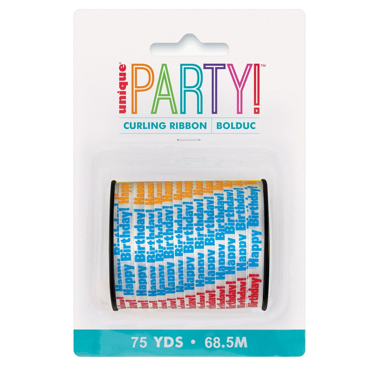 Curling Ribbon 75YDS - HAPPY B'DAY image 0