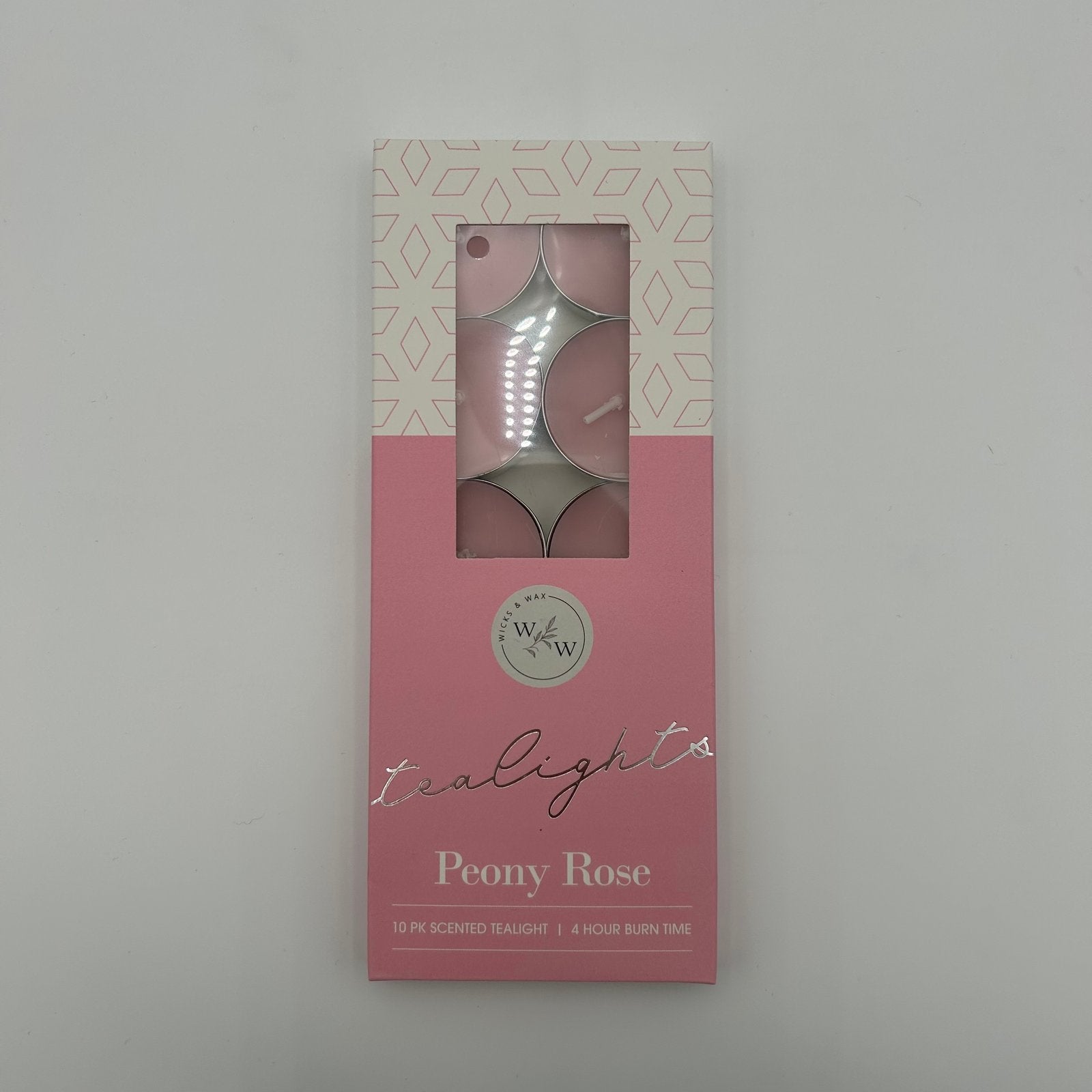 10 PK SCENTED TEALIGHTS/PEONY ROSE image 0