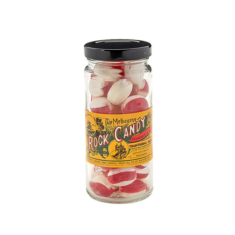 The Melbourne Rock Candy Co. Strawberries & Cream 170g image 0