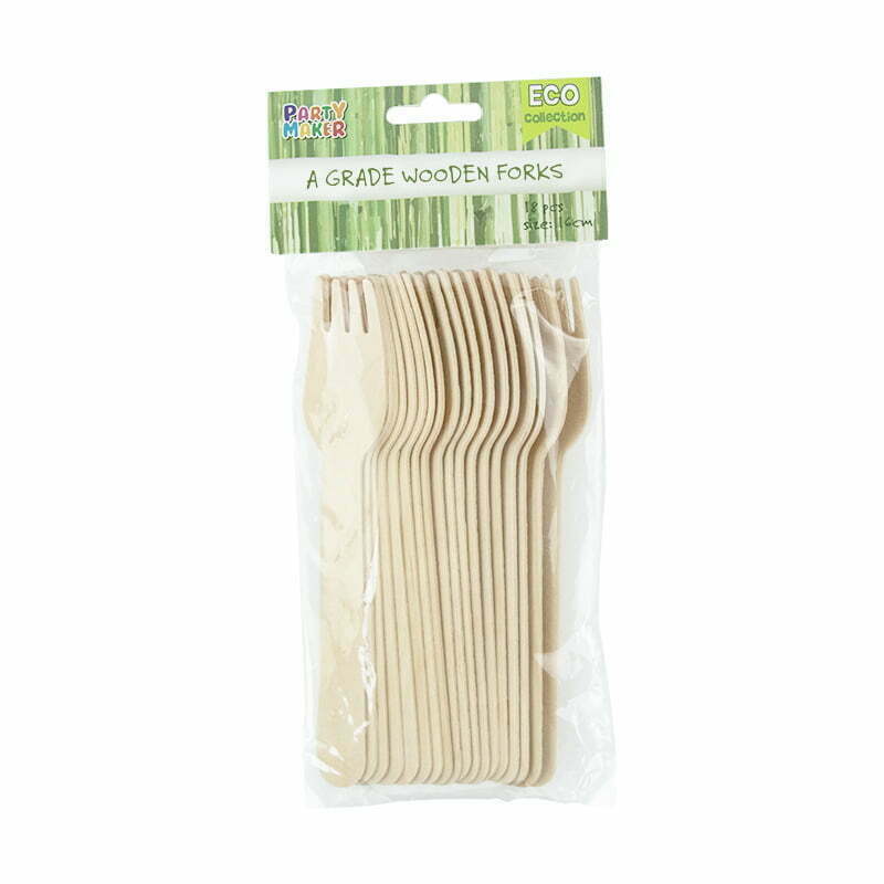 Wooden Forks 18pk image 0