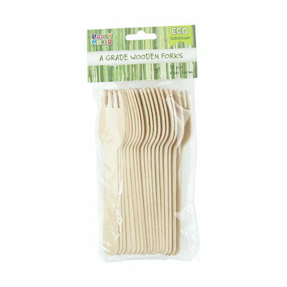 Wooden Forks 18pk image 0