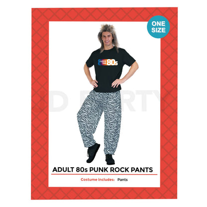 Adult 80's Punk Rock Pants Costume image 0