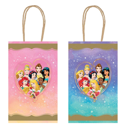 8 Disney Princess Once Upon A Time Kraft Bags image 0