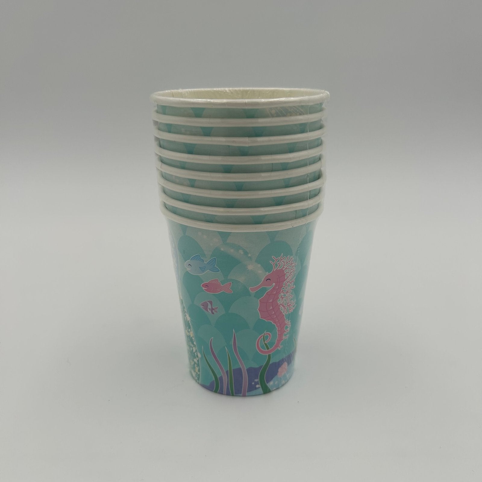 MERMAID 8 x 9oz PAPER CUPS image 0
