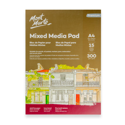 Mixed Media Pad A4 300gsm 15 Sheets image 0