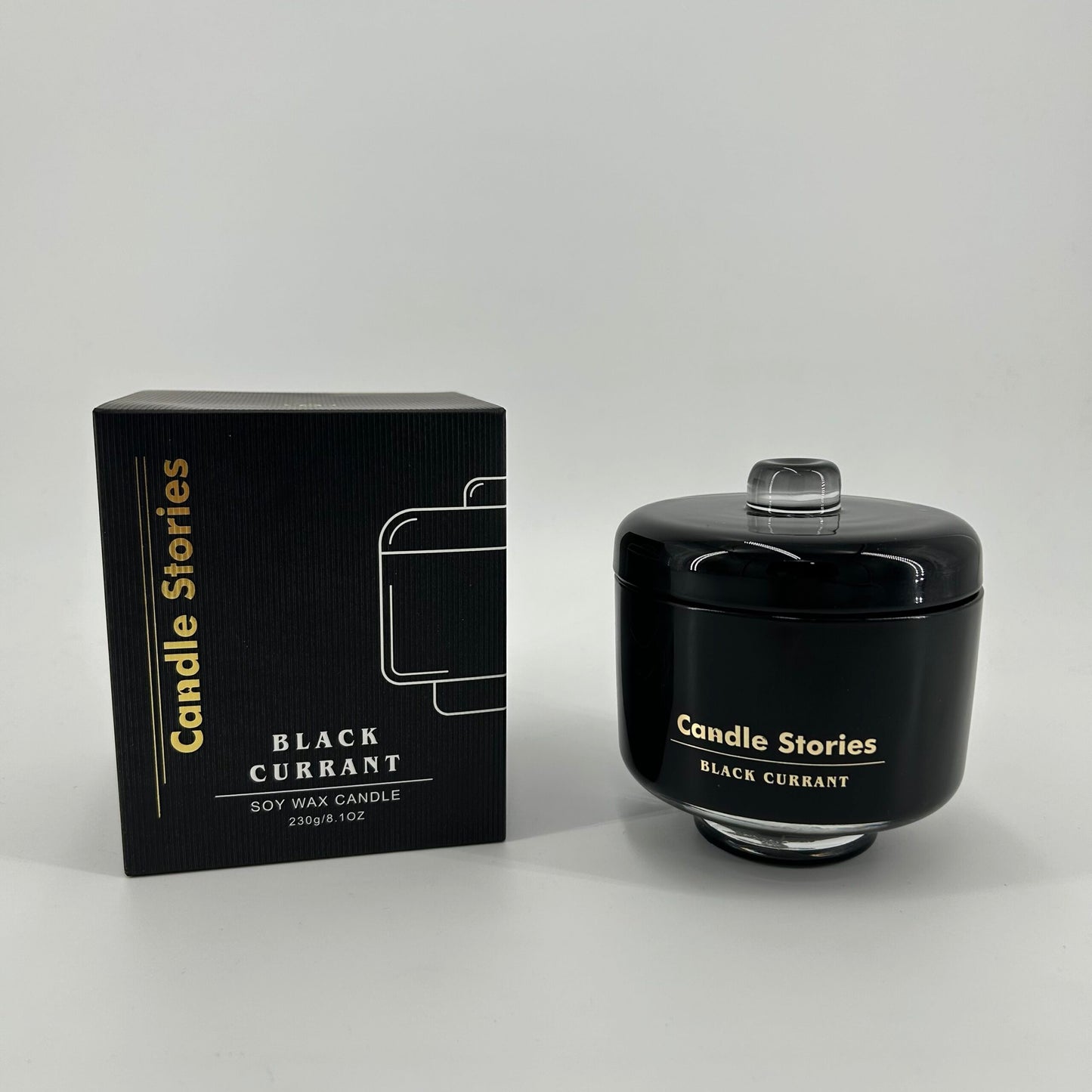 Soy Candle Jar 230g - Black Current