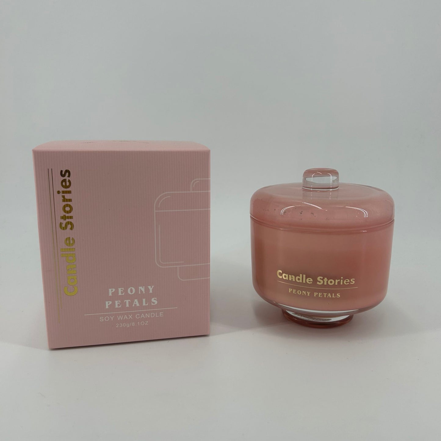 Soy Candle Jar 230g - Peony Petals
