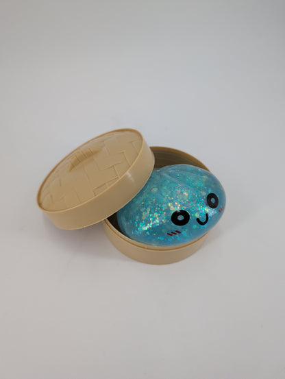 Mystery Squeeze Bun Glitter Colour 10cm